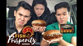 REVIEW JUJUR  MCD PROSPERITY IKAN EWWW PATUTLAH BUY 1 FREE 3 PROSPERITY BURGER [upl. by Blight]