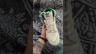 Adidas Rivalry Hi Old WhiteGreen Review Style Sneakers Ideas Outfit Fashion [upl. by Ahsemrak]