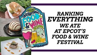 Ranking EVERYTHING We Ate at the Epcot Food amp Wine Festival 2024 [upl. by Anahpets395]