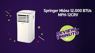 Arcondicionado Portátil Springer Midea 12000 BTUs MPH12CRV  Análise  REVIEW EM 1 MINUTO  ZOOM [upl. by Darcey]