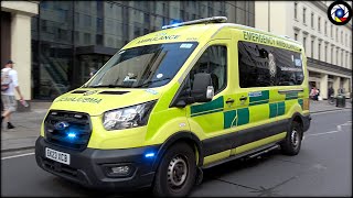 London Ambulance Service  Emergency Lights  Sirens [upl. by Ymirej]