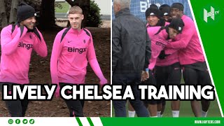 Palmer Sancho amp Madueke STAR in LIVELY Chelsea training session [upl. by Andre]