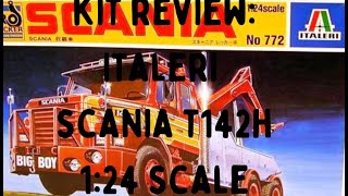 ENG Kit Review Scania T142h Italeri BroWrecker 124 kit English [upl. by Dagall861]