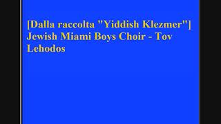 Jewish Miami Boys Choir  Tov Lehodos [upl. by Dahs830]