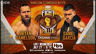 Bryan Danielson vs Daniel Garcia  Danielsons Comeback Match  Fight For The Fallen 2022  WWE 2K22 [upl. by Abramo]