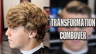 TRANSFORMATION COMBOVER TUTORIAL LOW BALD FADE [upl. by Sylvan]