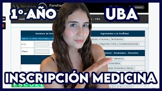 Inscripción a PRIMER AÑO  MEDICINA UBA [upl. by Devin]