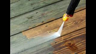 Pressure washing wood decks The EASY Way [upl. by O'Connor]