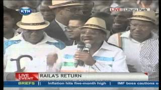 CORD RALLY James Orengo introduces a new song at Raila Odinga Homecoming [upl. by Hilario628]