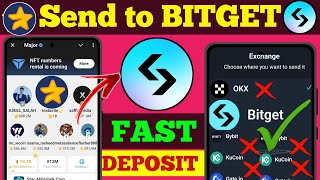 MAJOR Deposit to BITGET Full Process  Major BITGET Withdrawal  Major Airdrop Claim in Bitget ✅ [upl. by Mufi]