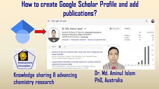 How to create Google Scholar Profile and add publication [upl. by Suiraj]