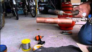 How to solder end feed pipe fittings to copper tube [upl. by Victor]