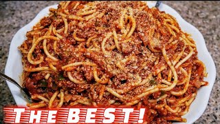 Classic Spaghetti and Meat Sauce  Meat Sauce Recipe  The simple way [upl. by Arec]