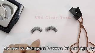 How to use Mlen magnetic eyelashes？ mlen睫毛使用教程，磁吸睫毛怎么戴？ [upl. by Lidia]