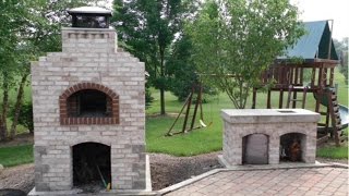 Wood fired pizza oven construction [upl. by Ware]