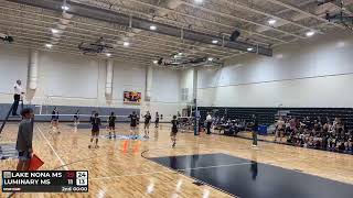 Lake Nona Middle School vs Luminary Middle School by Coach Vazquez [upl. by Domela]