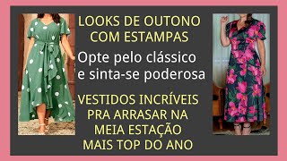 VESTIDOS E LOOKS BELÍSSIMAS PRA USAR NA MEIA ESTAÇÃO [upl. by Dallis205]