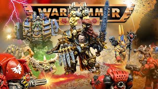 2nd Edition 40k Blood Angels VS Black Legion [upl. by Anayra928]