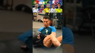 Ronaldo VS Messi VS Neymar VS Mbappe VS Me Gym Training [upl. by Ammej12]