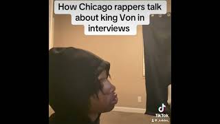 How Chicago rappers talk about king Von in interviews [upl. by Halbeib]