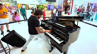 The Weeknd Blinding Lights Piano Shopping Mall [upl. by Araf]