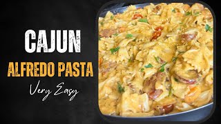 Creamy Cajun Shrimp Sausage and Salmon Pasta  How to Make Cajun Pasta [upl. by Ramah909]