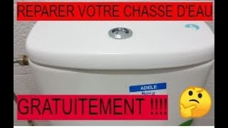 Réparer reservoir chasse deau  how to fix a leaky toilet [upl. by Bascio]