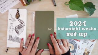 2024 hobonichi weeks set up [upl. by Nosaes]