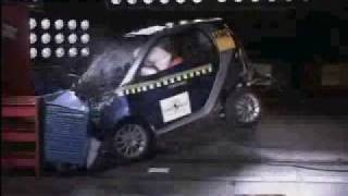 Smart ForTwo 2007 Euro Ncap test [upl. by Nehcterg598]