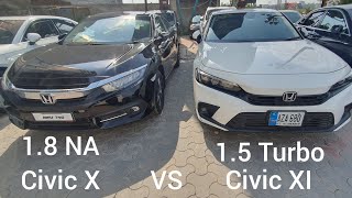 Honda Civic 11th Gen Vs 10th Gen Orial Detail Review  Comparison amp Difference [upl. by Utley]