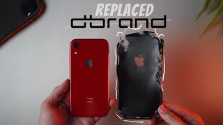 How to remove dBrand Skin  iPhone XR x Black Leather [upl. by Yramanna75]