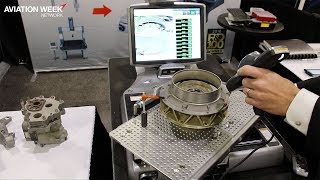 Keyence XM Series Handheld CMM Demo at MRO Americas 2019 [upl. by Pruchno726]