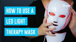 How to Use a LED Light Therapy Mask  Dr Pen Australia  Light Therapy at Home [upl. by Mizuki]