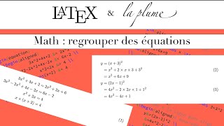 76 Math  regrouper des équations [upl. by Bevvy]