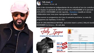 FALLY quotAFFAIRE CONCERTS ANNULÉSquot LES VISAS LA BILLETTERIE LILLE MARSEILLE SDF OU RIEN RAPPEL [upl. by Rosy]