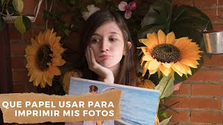 ¿Cuál es el mejor papel para imprimir fotografías profesionales [upl. by Edithe145]