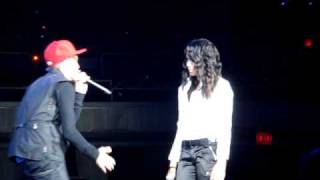 quotOverboardquot performed live by Justin Bieber and surprise guest Jasmine Villegas in Honolulu Hawaii [upl. by Nerrad729]