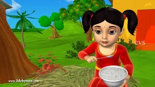 Little Miss Muffet  3D Animation English Nursery Rhyme for Children with lyrics [upl. by Mcloughlin]