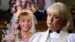 Alice and Hugos Wedding  The Vicar of Dibley  BBC Comedy Greats [upl. by Esidnac]