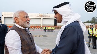 UAE President Sheikh Mohamed begins working visit to India [upl. by Thorman]