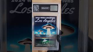 SAUCER Baseball Trading Card WorldSeries [upl. by Bush]