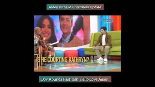 Fast Talk With Boy Abunda And Alden Richards [upl. by Filmore]