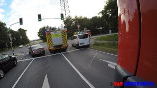 Nachbarschaftliche Löschhilfe Anfahrt der FF Rodgau zur Waldbrandübung nach Dietzenbach [upl. by Auhsej]