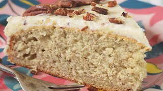 Old Fashioned Banana Cake Recipe Demonstration  Joyofbakingcom [upl. by Auqenwahs955]