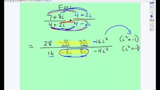 Complex Fractions  Conjugate Method [upl. by Conlon]