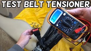 HOW TO TEST SEAT BELT TENSIONER PRETENSIONER MOST CAR [upl. by Sucerdor72]