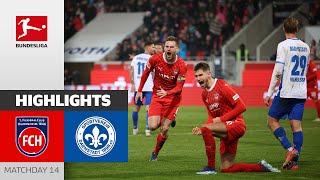 1 FC Heidenheim  Darmstadt 98 32  Highlights  Matchday 14 – Bundesliga 202324 [upl. by Fagan]