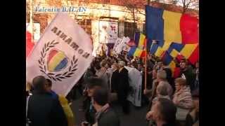 Unirea la Chisinau Romania mare Altercatii cu comunisti 25032012 [upl. by Noerb681]