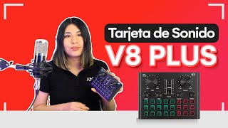 TARJETA DE SONIDO V8 PLUS  REVIEW FUNCIONES Y SONIDOS  Anavatec [upl. by Hermosa]