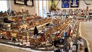 Nancy builds her Christmas Village  2014 Timelapse [upl. by Asilad]